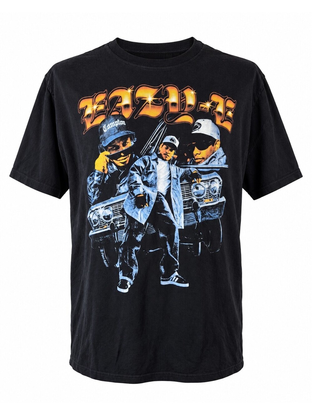Eazy-E XL Black Hip Hop Rap Graphic Tee Compton Lowrider